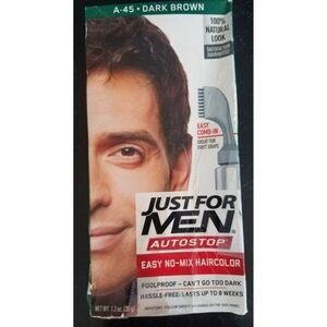 Just For Men AutoStop Haircolor Dye (A-45 Dark Brown)